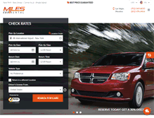 Tablet Screenshot of milescarrentalnewyork.com